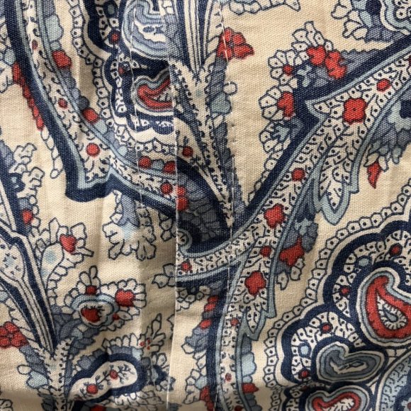 Lauren by Ralph Lauren Red,White, Blue Paisley Pillow Cases - Standard Size (2) - Picture 5 of 7